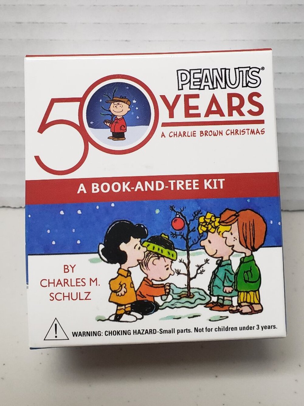 Peanuts 50 Years A Charlie Brown Christmas Book and Tree Kit